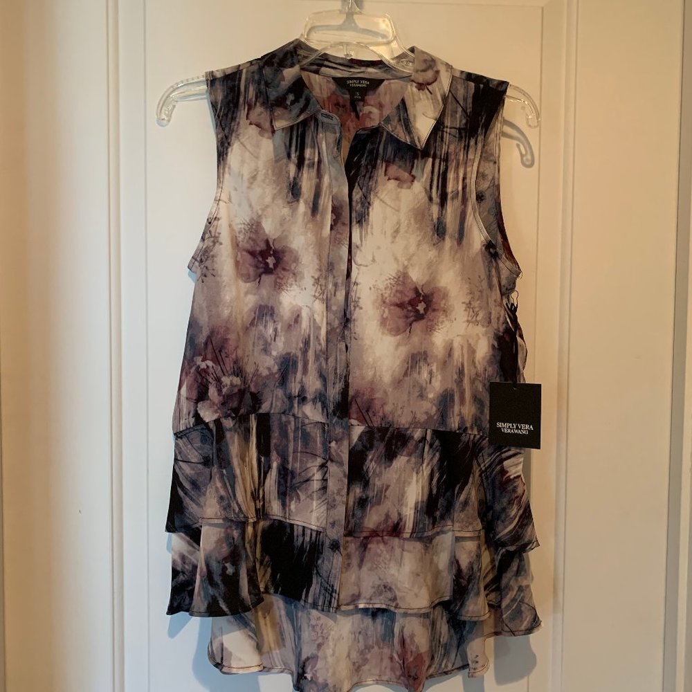 Simply Vera Vera Wang Sleeveless Top Size S